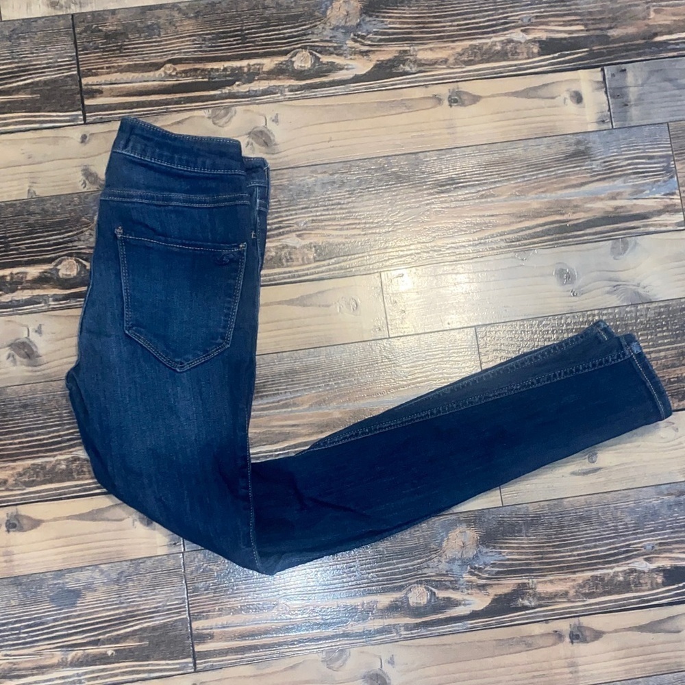 Hollister Women's Deep Blue Skinny Jeans